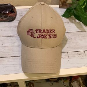 Tan Trader Joe’s hat